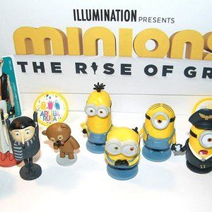 Minions The Rise of Gru Movie Deluxe Party Favors Goody Bag Fillers Set of 14